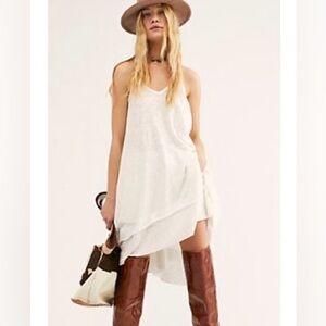 Free People-We The Free Hibiscus Tunic/Dress, Color-White/Ivory, Sz S, worn once